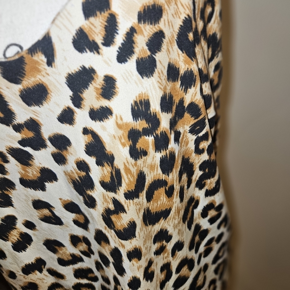 Vibe Juniors Cheetah Print Spaghetti Strap Tank Top Size Xl - Picture 3 of 7
